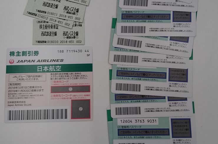 株主優待券